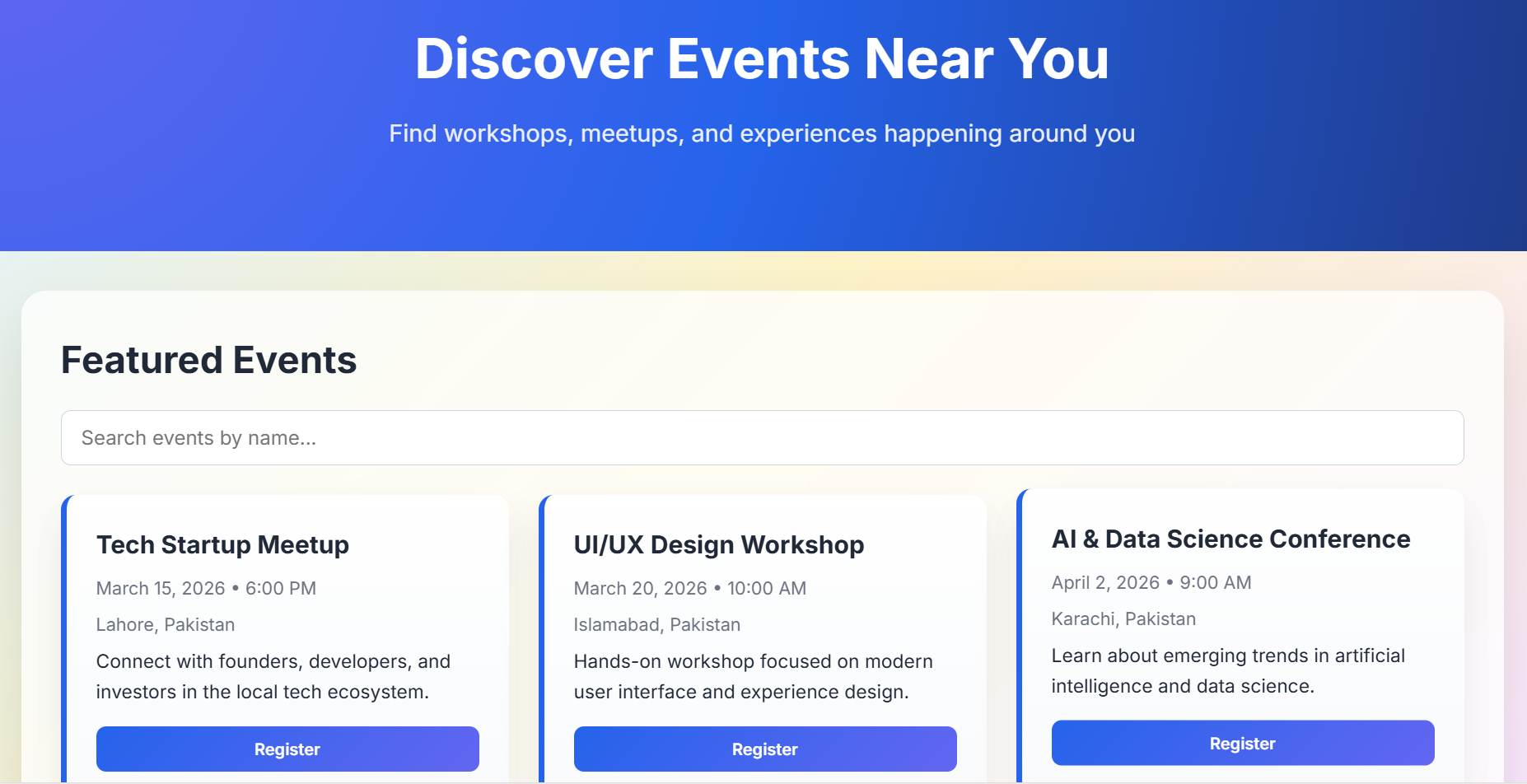 EventFinder